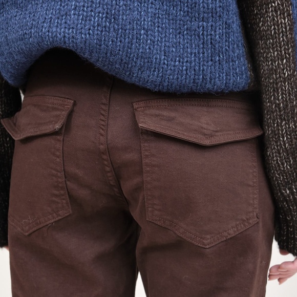 AMO Easy Army trouser Espresso 25 - Picture 8 of 9